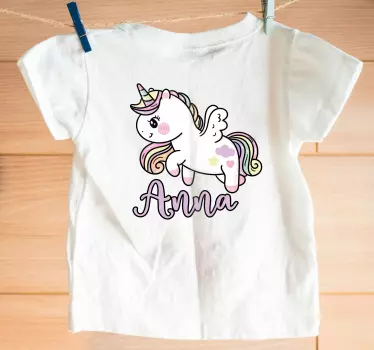 Bebis t-shirt söt enhörningsdesign - Tenstickers