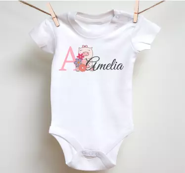 Bebis t-shirt söt griskulting personlig outfit - Tenstickers