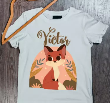 Bebis t-shirt söt rävkaraktär - Tenstickers