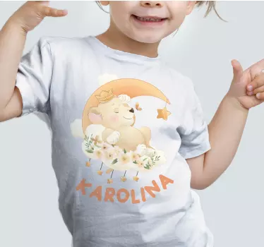 Bebis t-shirt söt sovande björn - Tenstickers