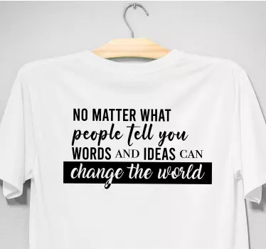 Stärkande ord och idéer t-shirt - Tenstickers