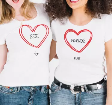 Best friends forever t-shirt - Tenstickers