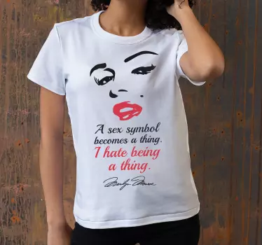 Bold lip statement t-shirt - Tenstickers