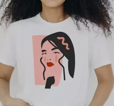 Bold portrait style t-shirt - Tenstickers