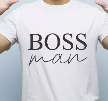 Boss man och baby skjorta far och son matchande skjortor - Tenstickers