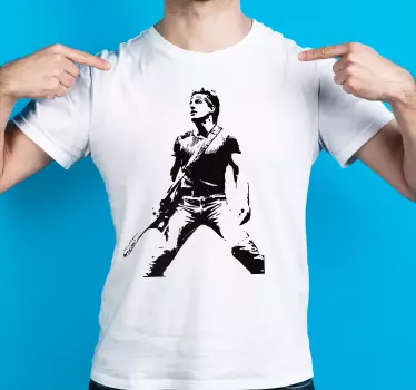 Bruce springsteen svart och vit t-shirt - Tenstickers