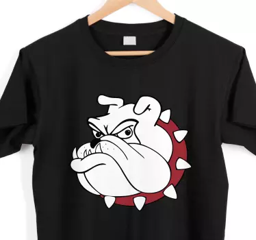 Bulldog ansiktsuttryck t-shirt - Tenstickers