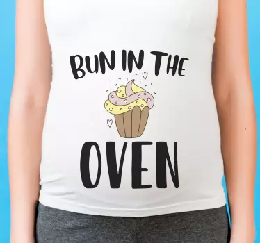 Bulle i ugnen graviditetsmönster t-shirt - Tenstickers