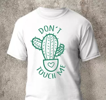 Cactus pun statement t-shirt - Tenstickers