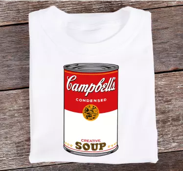 Campbell's soup can t-shirt - Tenstickers