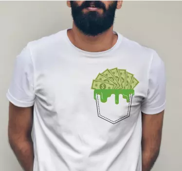 Cash overflow pocket t-shirt - Tenstickers