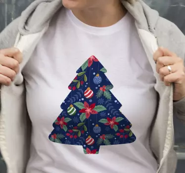 Chrismas tshirt festlig julgran - Tenstickers