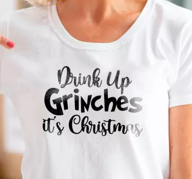 Chrismas tshirt grinchinspirerad julkläder - Tenstickers