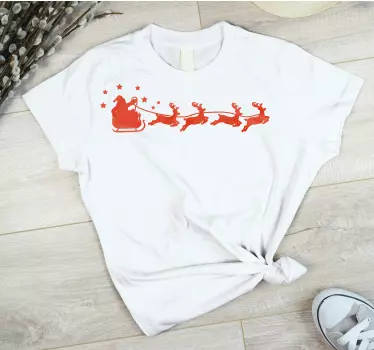 Christmas tshirt jultomtens släde renhjulstur - Tenstickers