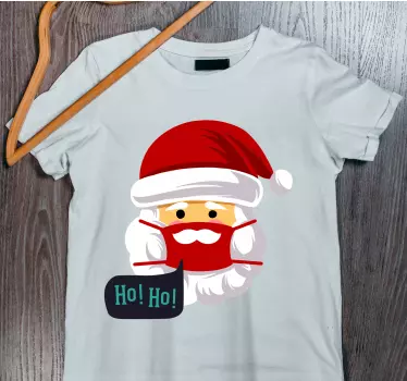 Christmas tshirt tomte med mask - Tenstickers