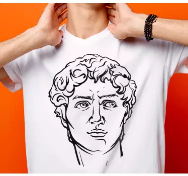 Classic artistic portrait t-shirt - Tenstickers
