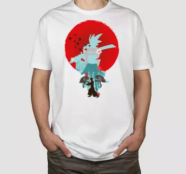 Cultural samurai art t-shirt - Tenstickers