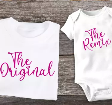 Den ursprungliga och remixade mamma- och dotterskjortan - Tenstickers