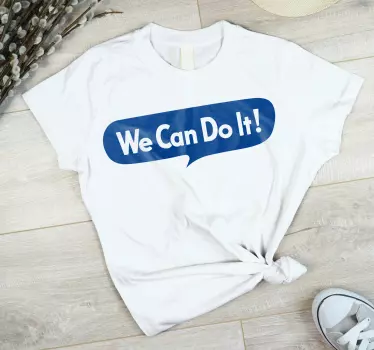 Empowerment budskap trend t-shirt - Tenstickers