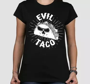 Evil taco concept t-shirt - Tenstickers