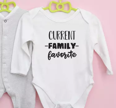 Favorit familjemedlem bebis t-shirt - Tenstickers