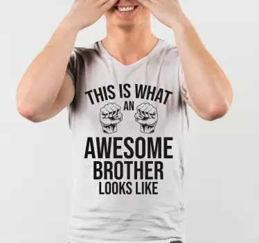 Fantastisk bror rolig citat t-shirt - Tenstickers