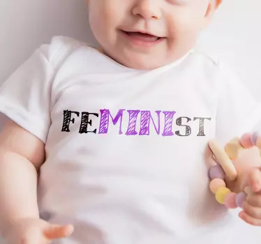 Feministiska t-shirts för barn och barn - Tenstickers