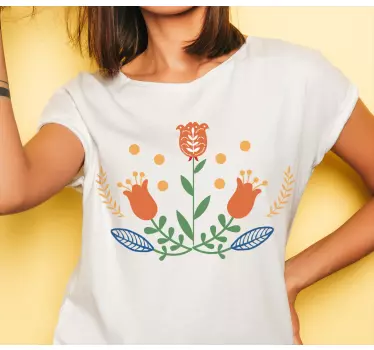 Floral spring delight t-shirt - Tenstickers