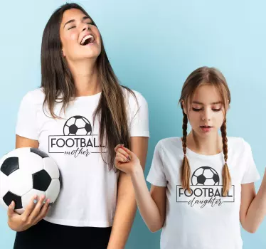 Fotboll mamma och dotter mamma dotter tröja - Tenstickers