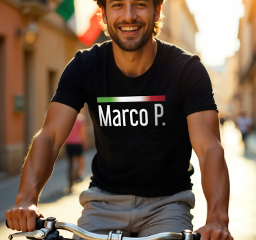 giro t-shirt med namn - Tenstickers
