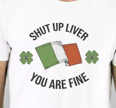 Håll käften lever du är fin t-shirt - Tenstickers