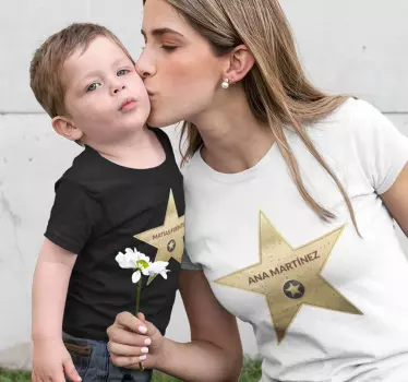 Hollywood star föräldrar och barn t-shirt - Tenstickers