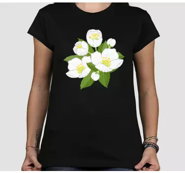 Illustration jasmin blommor t-shirt - Tenstickers