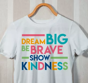 Inspiration med vänlighet t-shirt - Tenstickers