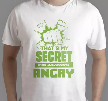 Jag är alltid arg t-shirt - Tenstickers