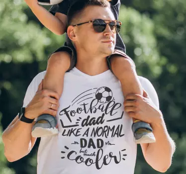Jag är en fotbollspappa fars dag t-shirt - Tenstickers