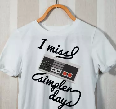 Jag saknar enklare dagars t-shirt - Tenstickers