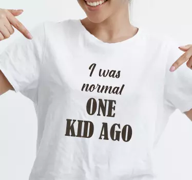 Jag var ett normalt barn t-shirt - Tenstickers