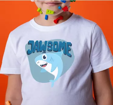 Jawsome shark design t-shirt - Tenstickers