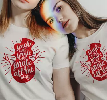 Klirrande klockor Chrismas tshirt - Tenstickers