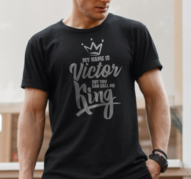 Kalla mig kung T-shirts med namn - Tenstickers
