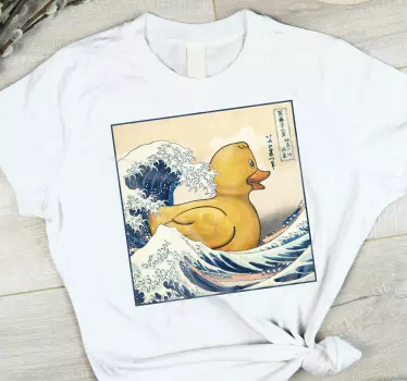 Kanagawa gummianka t-shirt - Tenstickers