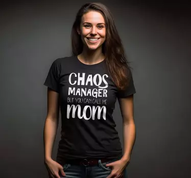 Kaos manager mamma mors dag tees - Tenstickers