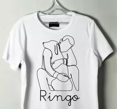 Binda till hund med namn t-shirt - Tenstickers