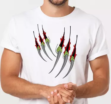 Klo repor röda blod halloween t-shirt - Tenstickers