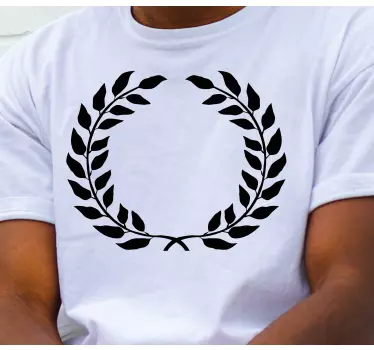 Lagerkrans seger ikon t-shirt - Tenstickers