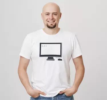 Laptop kod t-shirt - Tenstickers