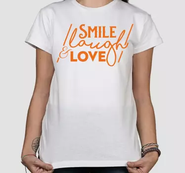 Le skratta kärlek t-shirt - Tenstickers