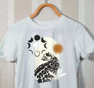 Leopard celestial mönster t-shirt - Tenstickers