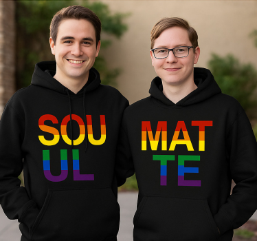 Lgbt självskapande par t-shirt - Tenstickers